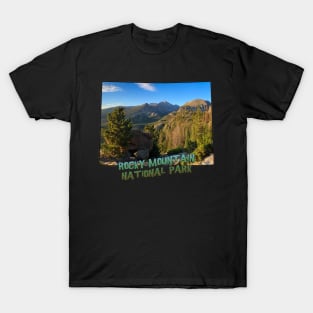 Colorado State Outline (Rocky Mountain National Park) T-Shirt